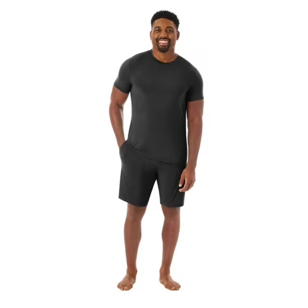 Members marks pajama set Black T-Shirt and Shorts Set